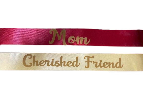 Script Ribbon (Write what you would like it to say in Special Instructions)